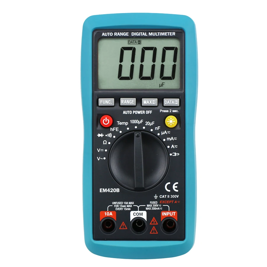 

ALL SUN Digital Multimeter Diode Transistor Battery Tester AC/DC Ammeter Voltmeter Ohm Portable Meter voltage meter EM420B