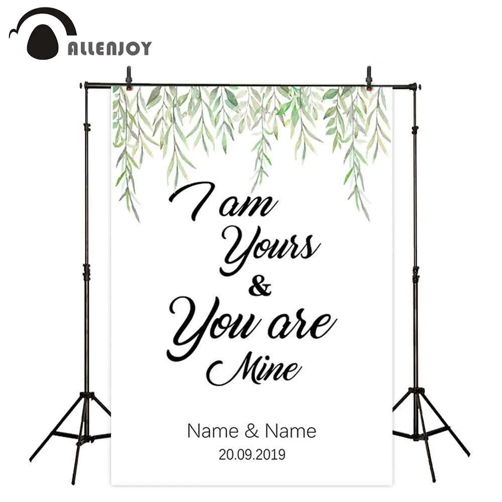 Allenjoy photo phones photozone willow summer white custom wedding elegant outdoor photobox fond photographie photocall boda