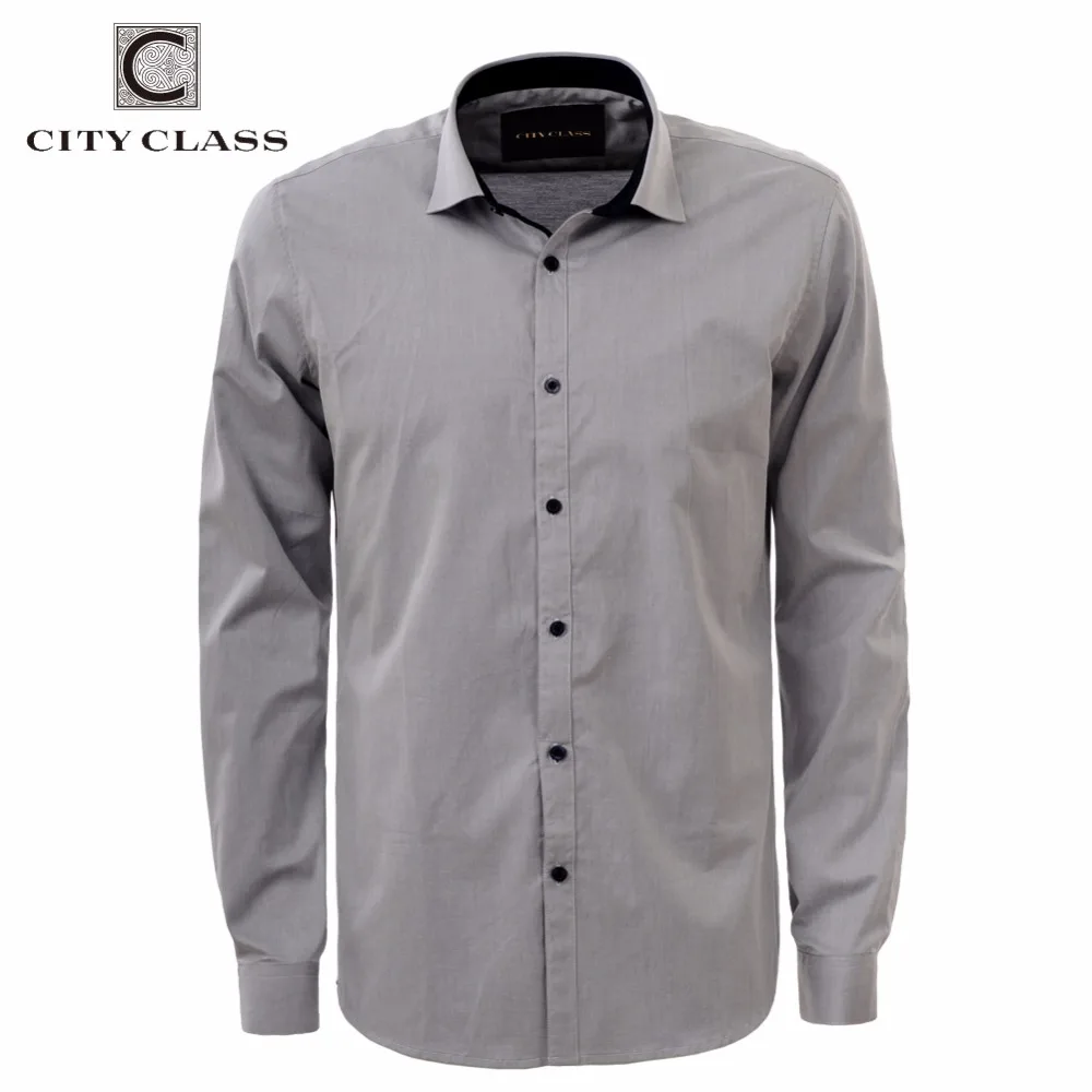 CITY CLASS Business Men Shirt Full Sleeve shirts Formal Office Brand Shirts Clothing Camisa Masculina Sold Color for Male 2985