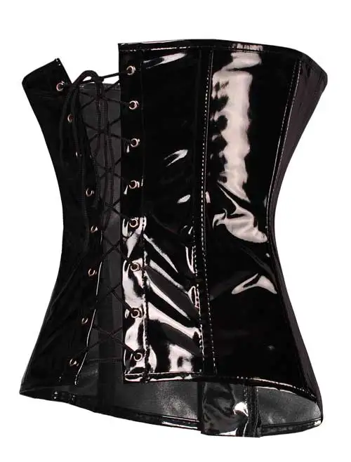 Moda donna corsetto Sexy sottoseno corsetti e bustini Body Shaper dimagrante PVC Lingerie vita Trainning top Steampunk