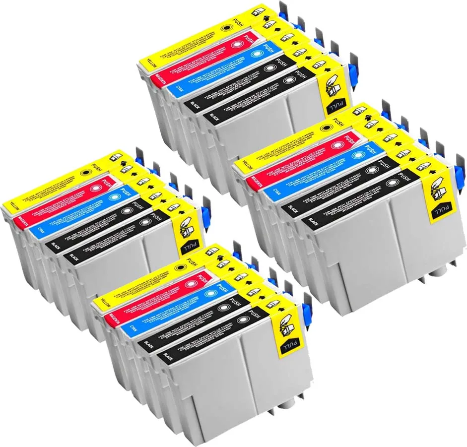 

20 Pack Compatible Ink Cartridge T1241 T1242 T1243 T1244 for Epson NX125/NX127/NX130/NX230/NX330/NX420 Workforce320 Printer