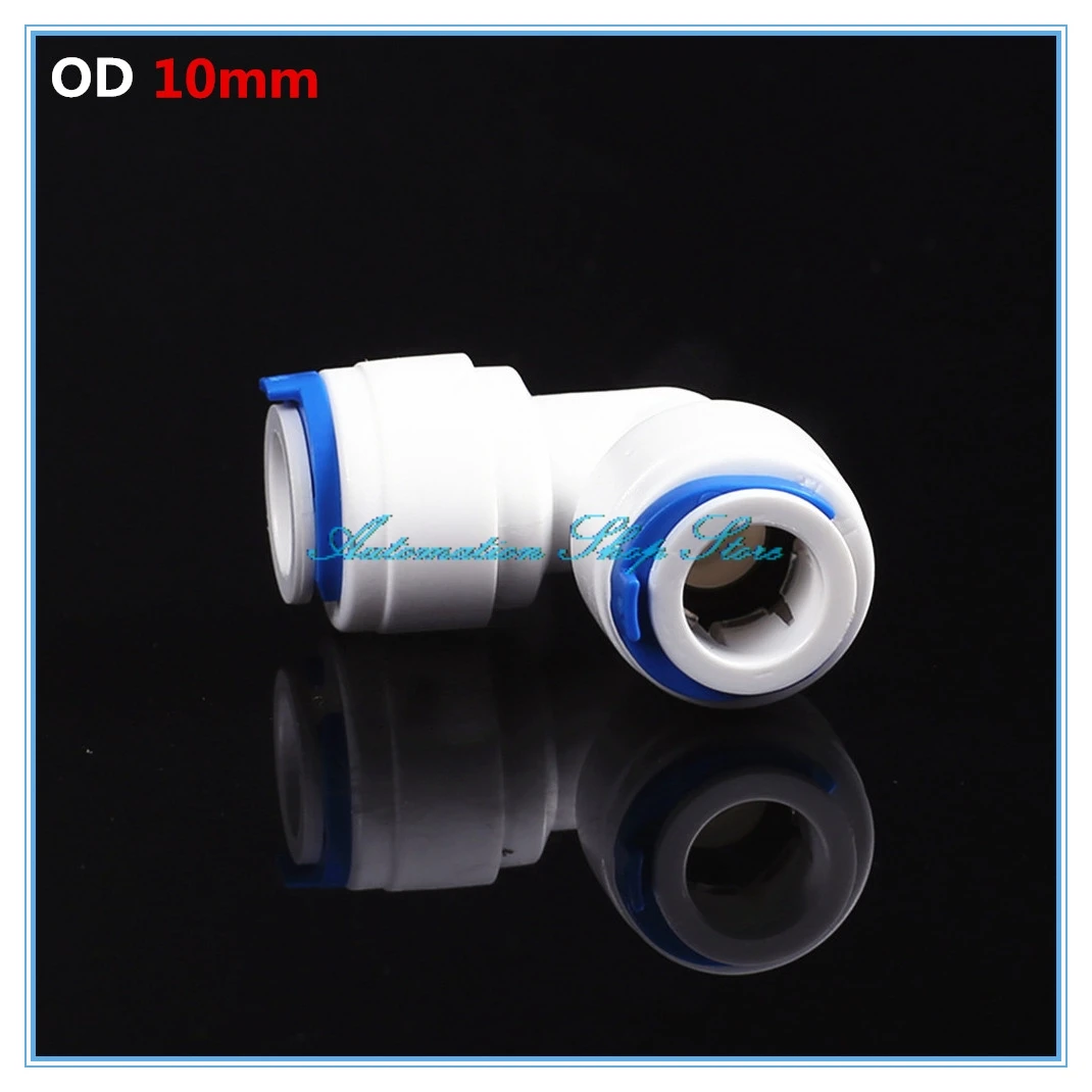 

5Pcs Water Purifier Fittings 3/8" OD Tube RO Water Reverse Osmosis Aquarium System Union Elbow Connector Fitting