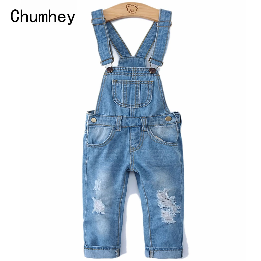 

0-8T Spring Kids Overalls Slim Trousers Boys Girls Suspender Bib Denim Pants Kids Jeans Jumpsuit Clothes Children Clothing 2051