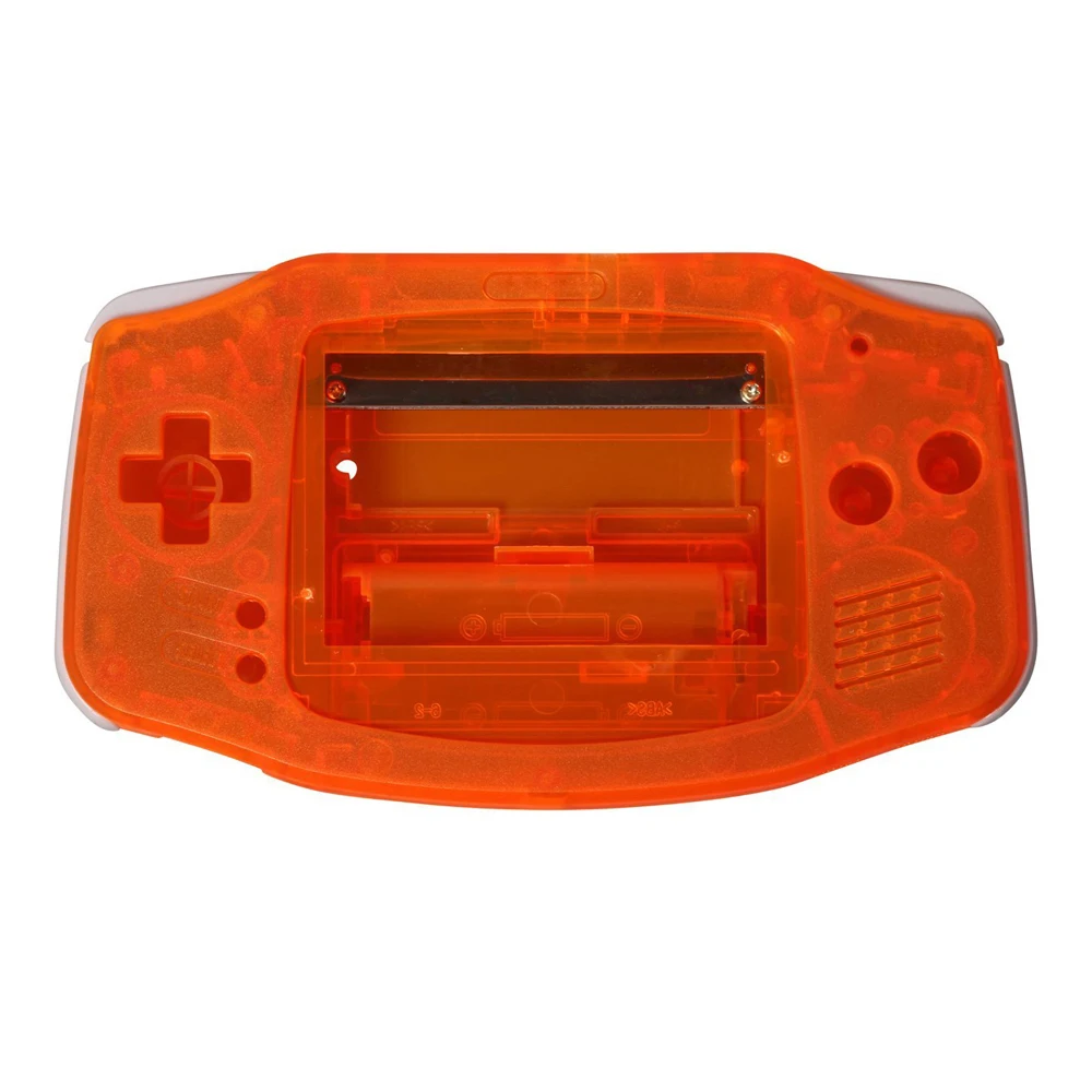 2 قطعة من البلاستيك استبدال قذيفة ل Gameboy مقدما ل GBA وحدة التحكم لون شفاف الإسكان غطاء شاشة