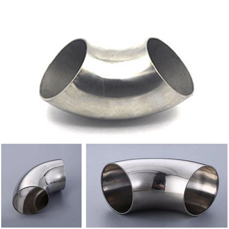 3 Inches 76mm Stainless Steel Car Exhaust Weld 90° Bend Elbow Pipe Fitting Pro