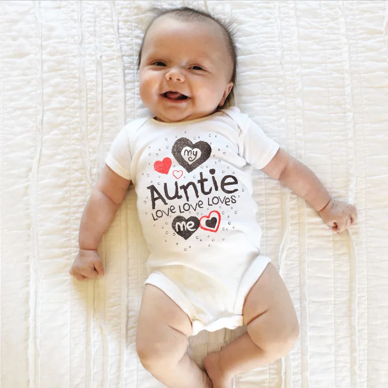 

Funny Newborn Clothes Soft White 100% Cotton Letter and Heart Print Baby Girl Romper 0-24M Toddler Rompers Summer Baby Clothes