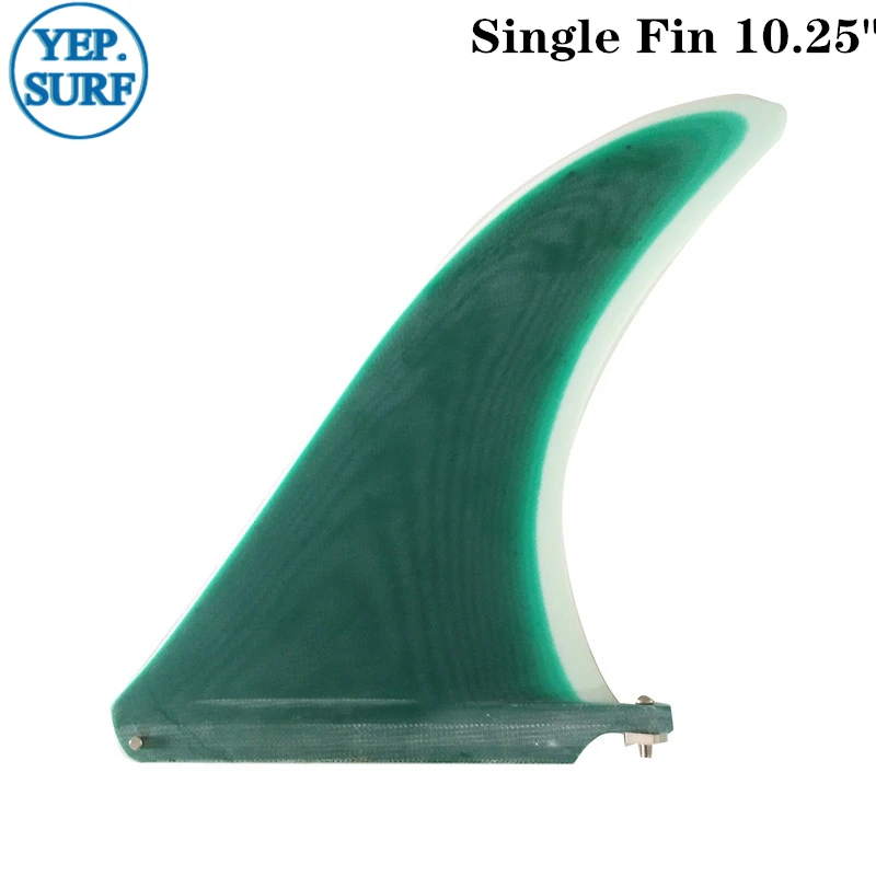 

Surf Longboard Fins, Green Color Fin Surfboard Fin, 10.25 Length