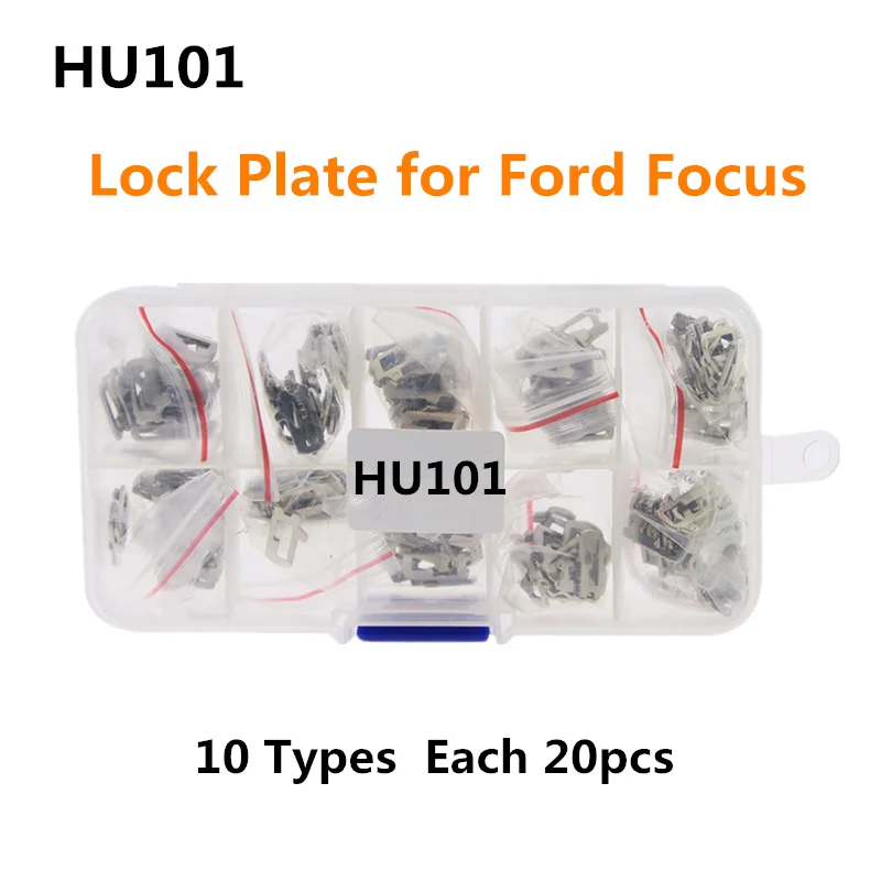 

200pcs HU101 Brass Car Lock Reed For Ford Focus Lock Plate with some spare spring 10 models Locksmith Supplies