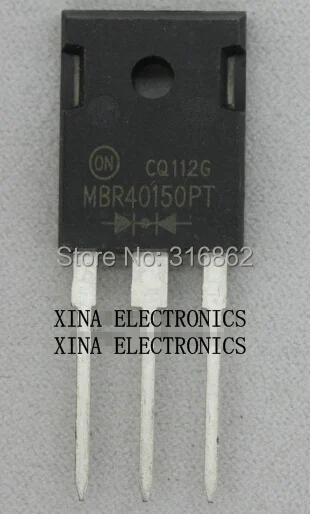 

MBR40150PT MBR40150 40A/150V ROHS ORIGINAL 5PCS/lot Free Shipping Electronics composition kit