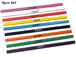 9 piece Set 1004 Premium Quality Fiber Oilstone Super Ceramic Whetstone for Mold polishing+ 1 piece Clamp Holder Free