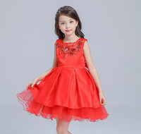 Red Girl Dress with Coat Party Christmas Girl Party Costume For 8 9 10 11 12 Year Old  Girls Clothes AKF164112