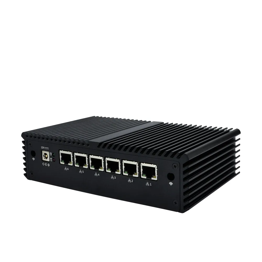 Imagem -06 - Qotom Kaby Lago Cpu Fanless Mini pc Q525g6 Q535g6 3965u Core I37100u Gigabit Nic Roteador Aes-ni pf Ubuntu Centos