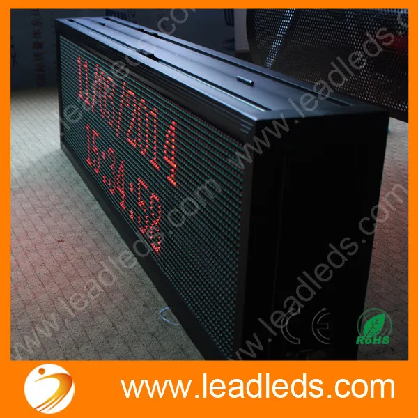 40-inch P10MM Outdoor Waterproof IP65 Double-Sided Display Programmable RGY 3 Color LED display sign board quick program via LAN