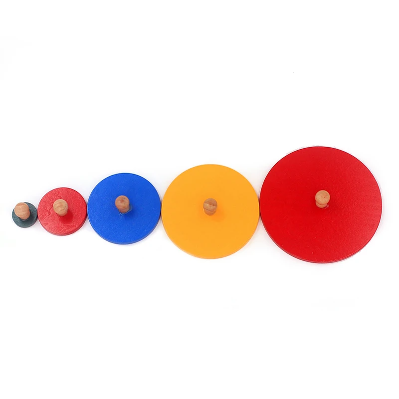 جودة عالية الطفل مونتيسوري الرياضيات ألعاب خشبية الهندسة شكل داخلي 5 مجموعات ملونة متعددة مربع المقابض 5 الساحات اللعب