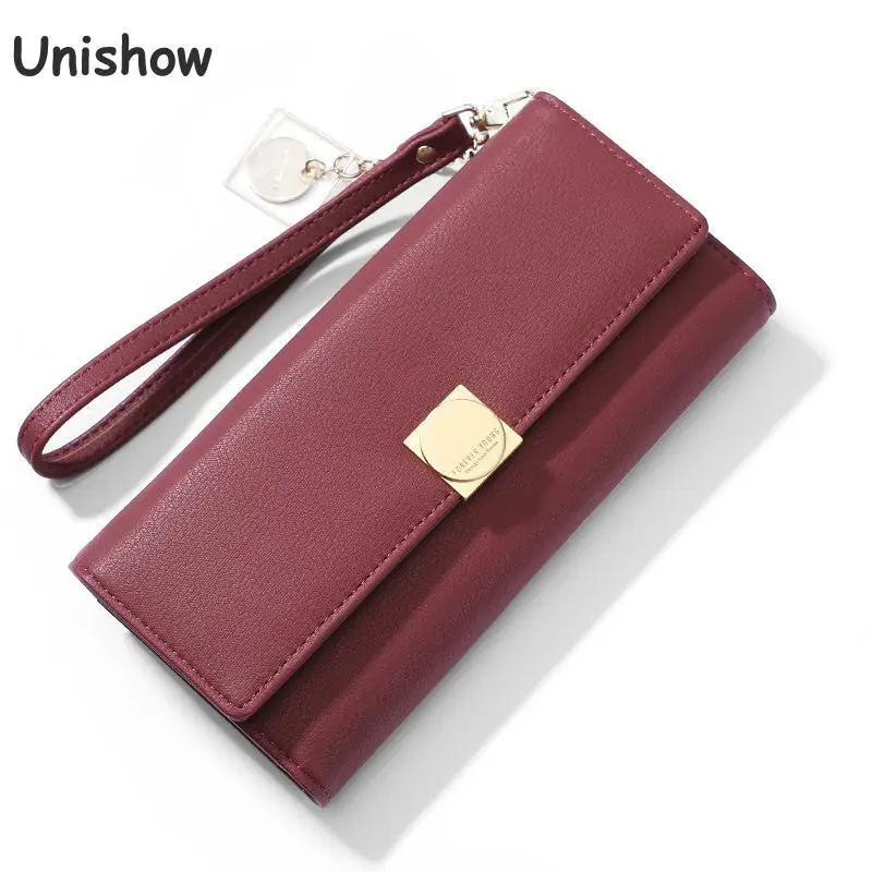 

Fashion Wristband Women Wallet Long Brand Designer Female Purse Synthetic Leather Wallet Ladies Phone Purse Coin Card Holders