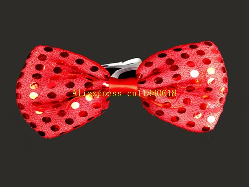 200pcs/lot Fast shipping Led bowtie Flashing Fashion Bow Tie For Party wedding Dancing Stage Glowing Tie