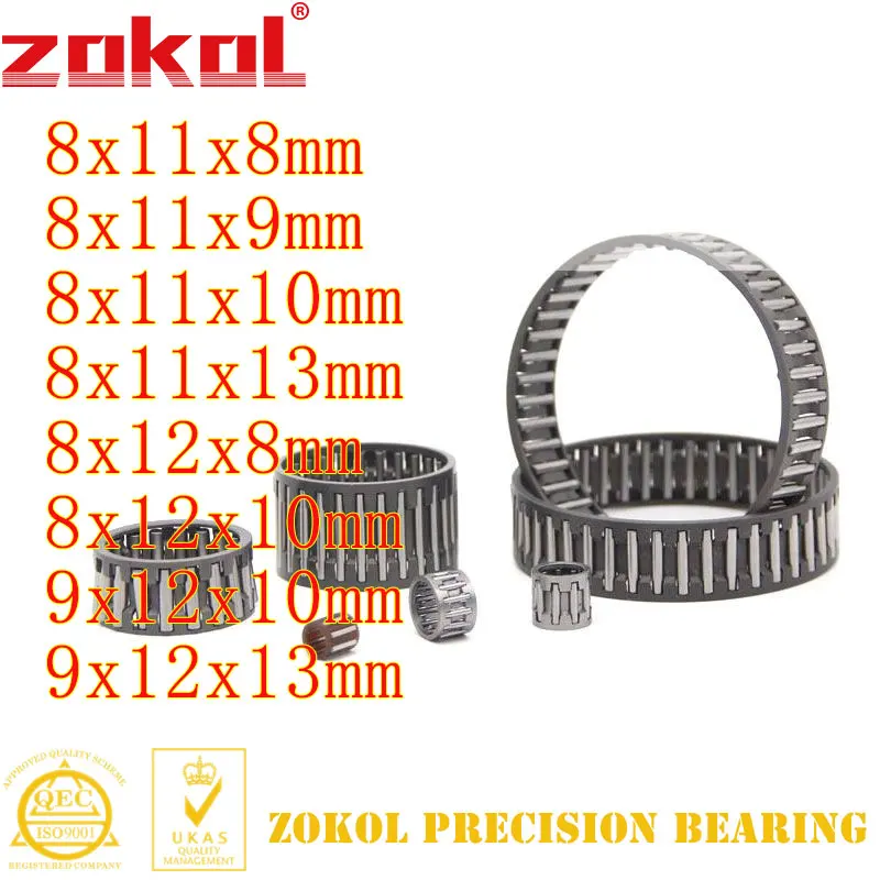 

10Pcs/Lot K081108 K081109 K081110 K081113 K081208 K081210 K091210 K091213 Radial Needle Roller And Cage Assembly Bearing ZOKOL