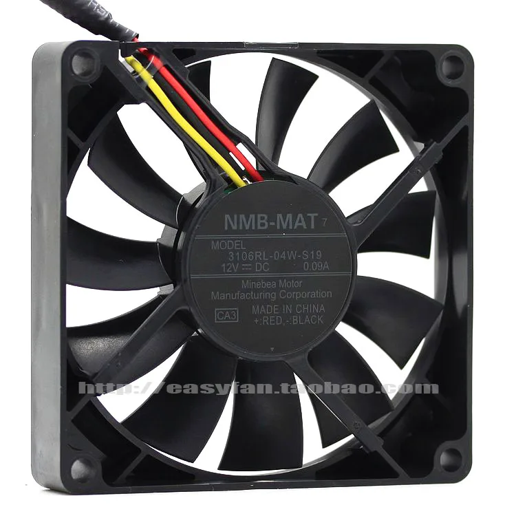 NEW NMB-MAT Minebea 3106RL-04W-S19 DC 8CM 8015 cooling fan