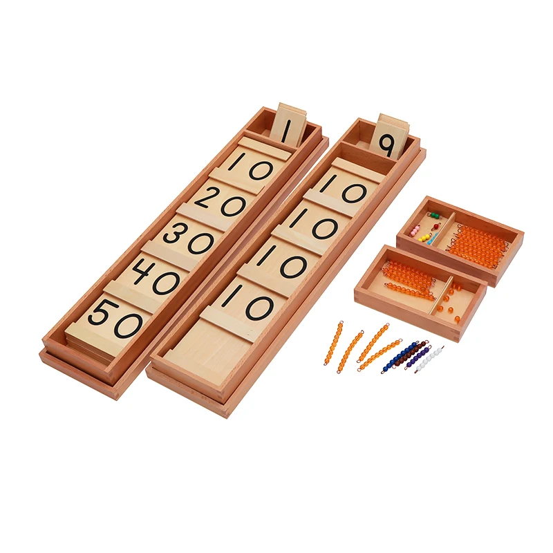 

Montessori Large Seguin Boards and Beads Set Mathematical Materials Numbers Counting Learning Tools Preschool Teaching Aids