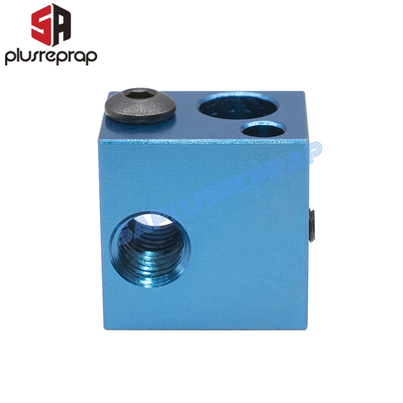 3D Printer Aluminum Block 16*16*12mm for Thermistor HT-NTC100K Thermocouple V5 V6 J-head Hotend Extruder