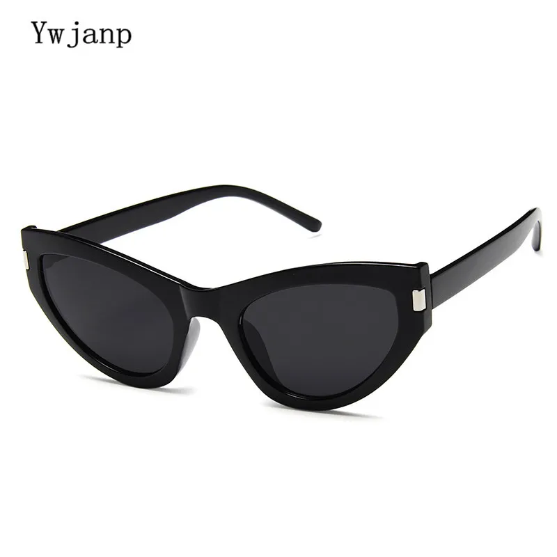 Ywjanp Fashion Cat Eye Sunglasses Women Brand Designer Vintage Retro Sun glasses Female Fashion Rice nail Sunglass UV400 Shades