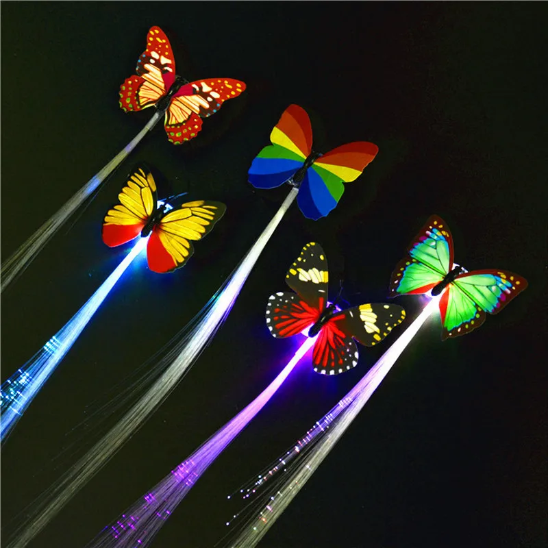 Butterfly Light Braid  Braid of Noctilucent Hair  Luminescent Toys  Children's Toys and Prom Props  A Gift for a Girlfriend