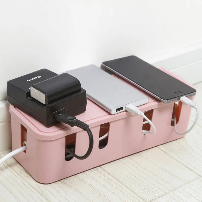 BF040 Creative collection box Cablebox Power wire cable box Desktop packing box computer network storage box 8.5*9.5*28cm