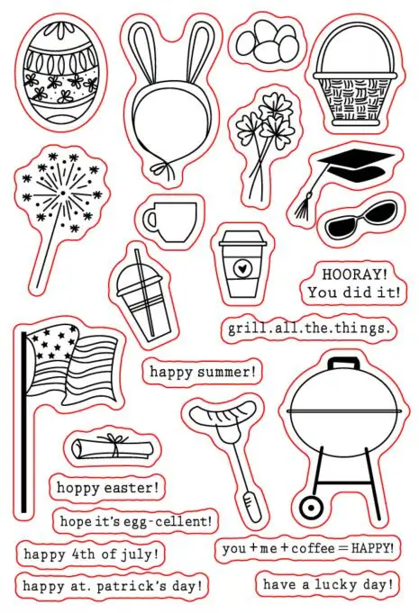 Bear Ware Easter Transparent Clear Silicone Stamp/Seal For DIY Scrapbooking/photo Album Decorative Clear Stamp Sheets A818