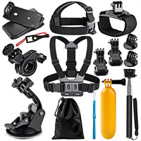 Gopro Accessories Set Chest Mount Headband Selfie Stick Suction Cup Buoyancy Rod For Gopro Hero 5 6 7 SJCAM SJ4000 Action Camera