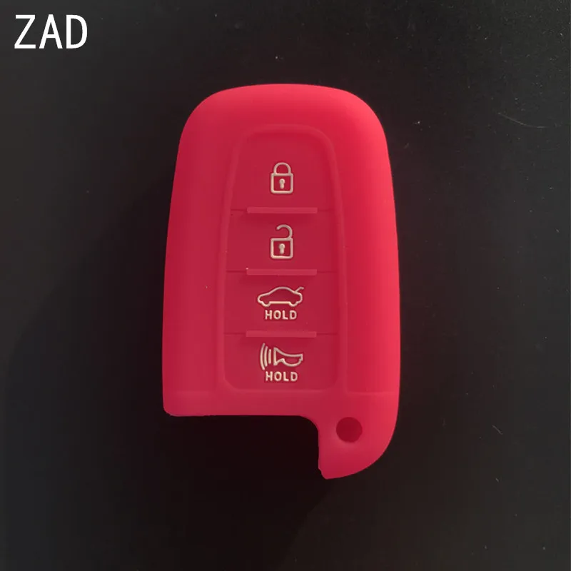 4 buttons silicone car key fob cover case holder protector shell for Hyundai Sonata 2012 for KIA Sorento Sedona sportage