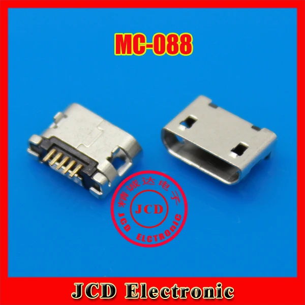 ChengHaoRan 50pcs  Micro USB 5P,5-pin Micro USB Jack,5Pins Micro USB Connector Tail Charging socket,MC-088