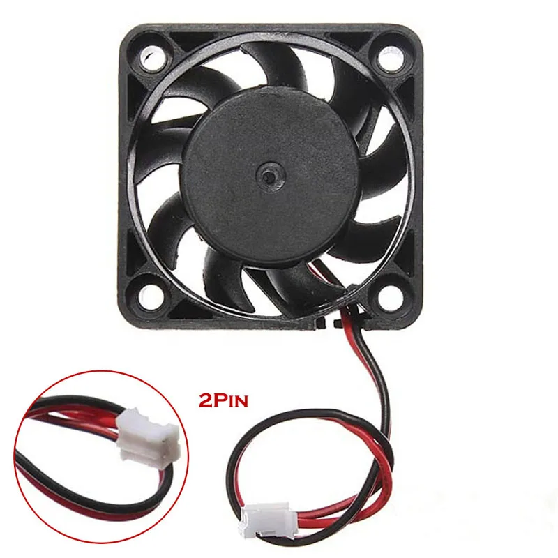 Fans & Cooling CPU Cooler 2PCS Fan Cooler 12V Mini Cooling Computer Fan Small 2-Pin 3000 RPM 40x40x10mm DC Brushless Oil Bearing