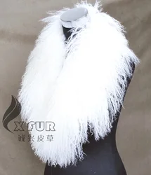 COLLAR-S11 Indumenti Lunghi Capelli di Modo Decaration Scaldino Mongolo Agnello Reale Fur Collar Sciarpa