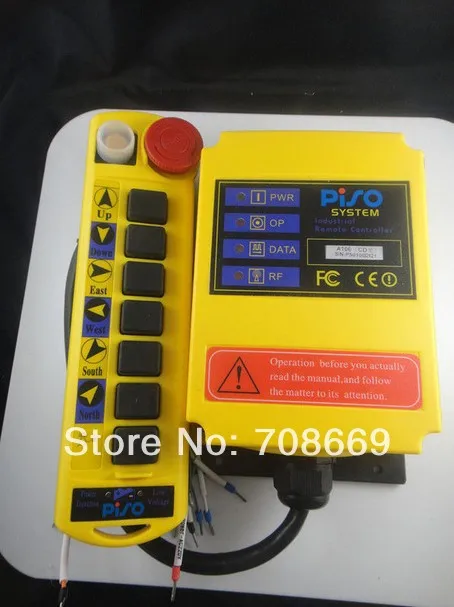 

1 Speed Control Hoist Crane Remote Control System A100