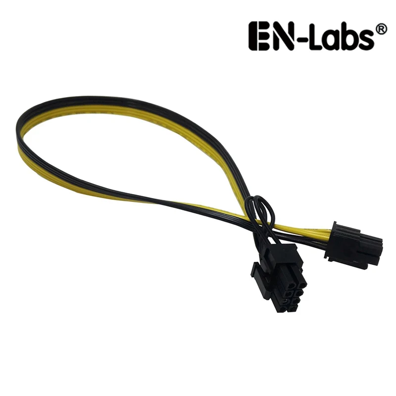 En-Labs PCIe 6pin to 8pin(6+2) Male to Male PCI-E Power Cable for GPU Power Supply Breakout Board Adapter for Ethereum Mining