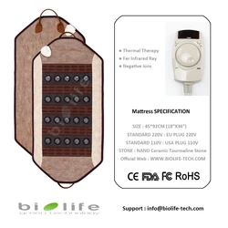 家庭用バイオニックストーンマットレス,電気療法マット,アロマテラピーとトルマリン翡翠マット,送料無料