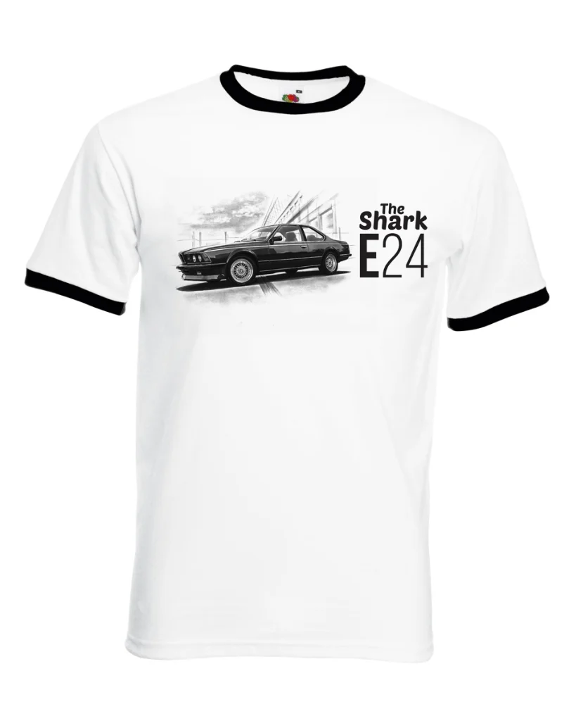 Mens Germany Classic Car E24 The Shark T-Shirt E 24 628 630 633 635 Cs Csi L6 M6 T Shirt New 2019 New Fashion Men'S T-Shirts