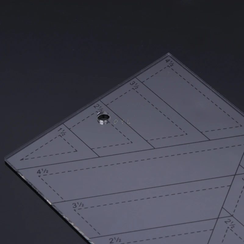 Shape Measure Trapezoid Quilts Plastic Ruler DIY Patchwork Sewing Tools