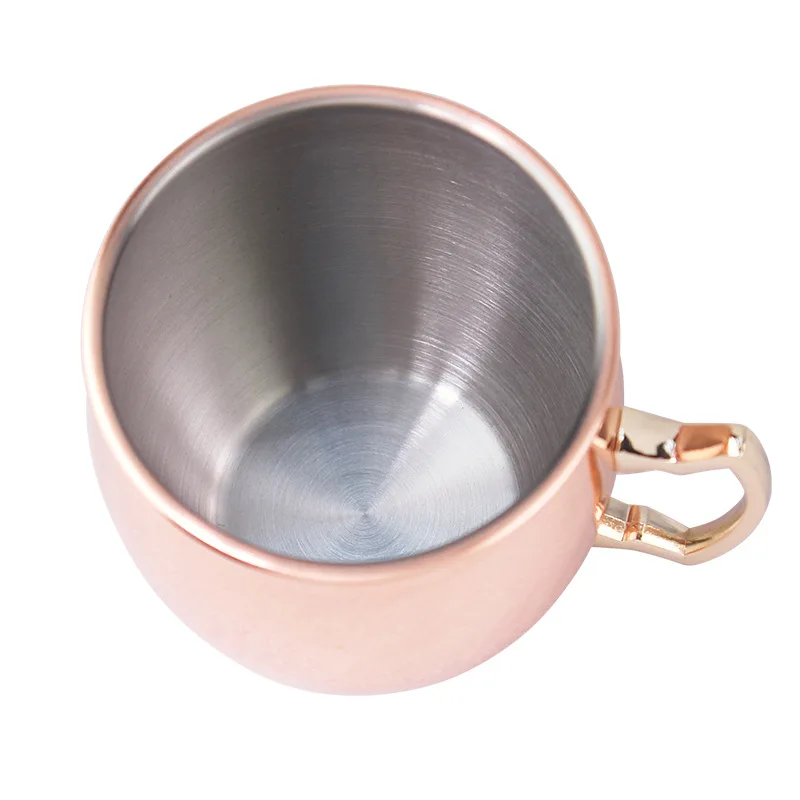 Steel Moscow Mule Mug Plated Beer Wine Cup Cocktail Mug With Handle