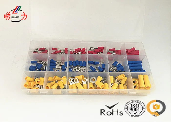 180pcs copper Assorted Insulated Terminal Assortment Kit Electrical Terminator terminal assortment kits