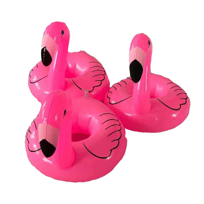 1 Piece Summer Inflatable Flamingo Cup duck Holders Swimming Float Circle Swimming Pool Party For Adult Pool Float Drink Holder