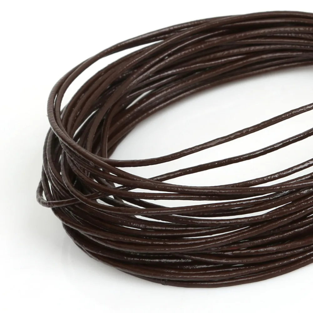 1MM Genuine Leather Rope 16 colors 5meter Real Leather Rope String Cord for Clothes and Shoes Jewlery Making Materials