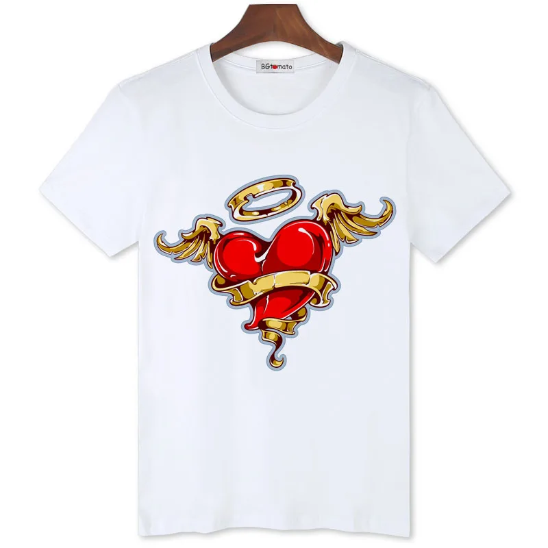 BGtomato Cupid Heart lovely t shirt new arrival cool t-shirt Good quality brand t shirt men cool joker tee shirt for men