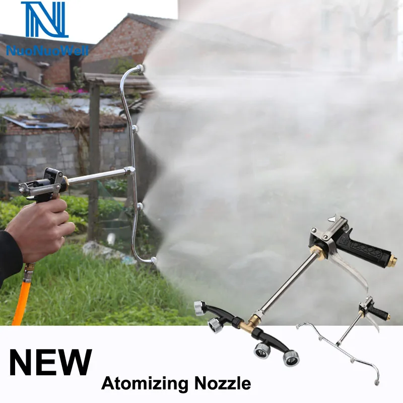 NuoNuoWell Agricultural Fruit Tree Pesticide Sprayer Fan-Shap Fine Atomizing Nozzle Garden High Pressure Irrigation Spraying Kit