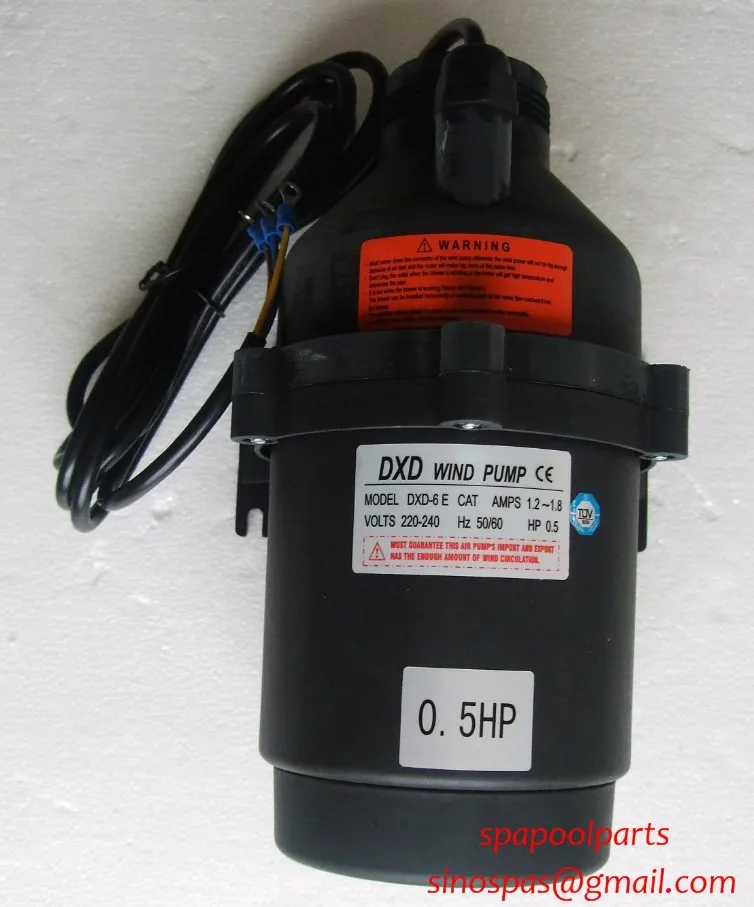 

DXD-6 E CAT AMPS 1.2-1.8 0.5HP air pump for for spa & bathtub bubbling with CE, TUV, ROhs Certified