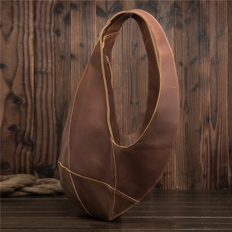 Imagem -02 - Mochila de Couro Genuíno Vintage para Homens Bolsa de Negócios para Meninos Bolsa de Viagem Masculina Anti-roubo Bolsas de Mão Grandes