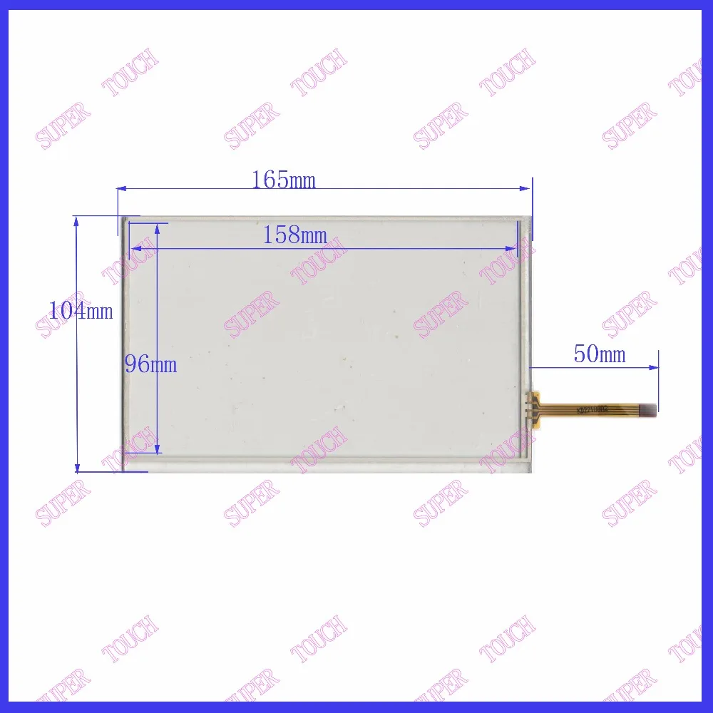 

original new 7''inch four-wire resistive screen 165 * 104 car navigation screen handwriting screen 1.8mm thickness