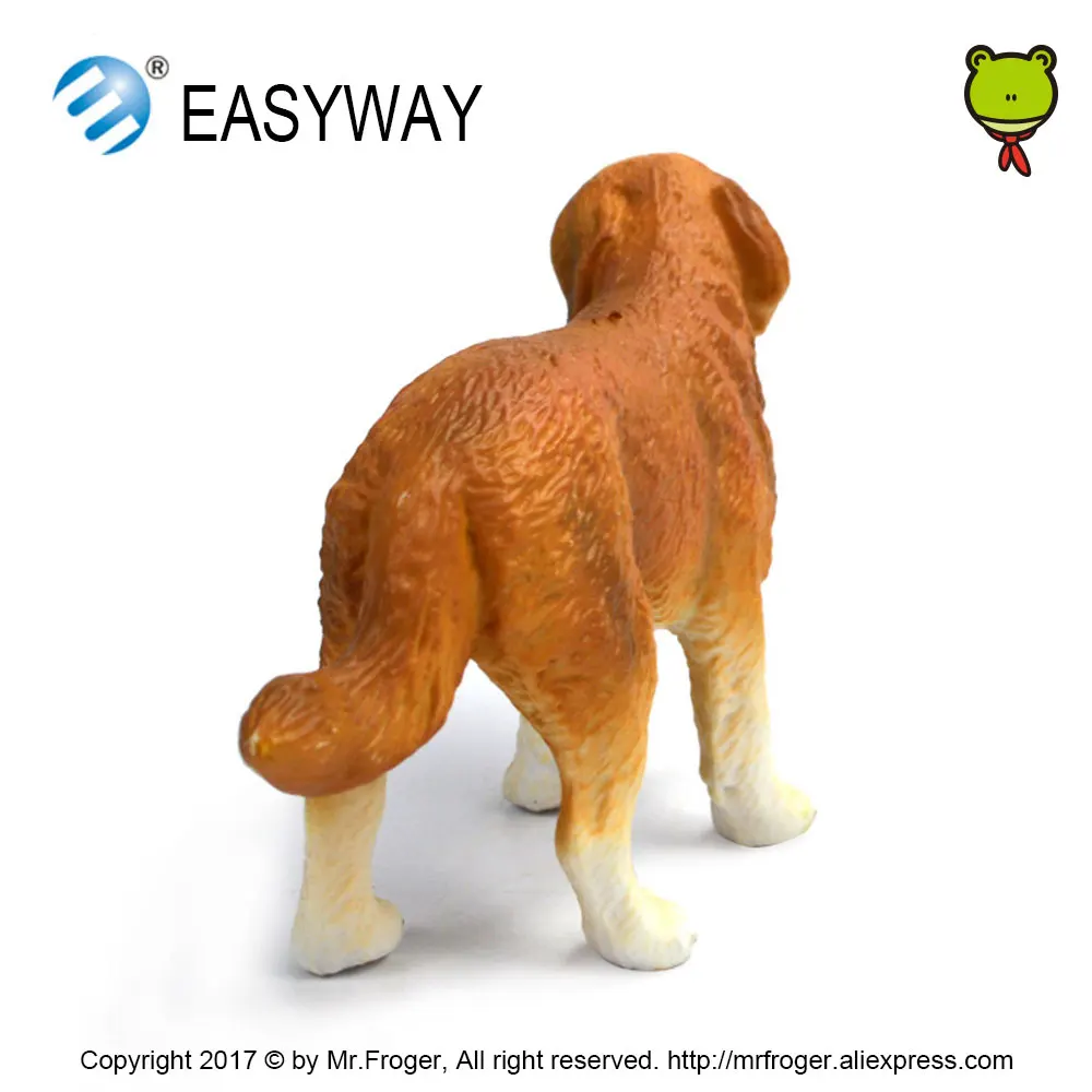 EASYWAY Gốc Động Vật Nông Trại Nhựa Saint Bernard Mô Hình Chó Mini Đời Sống Thực Tế Động Vật Nhân Vật Hành Động Trẻ Em Đồ Chơi dành cho Trẻ Em Quà Tặng