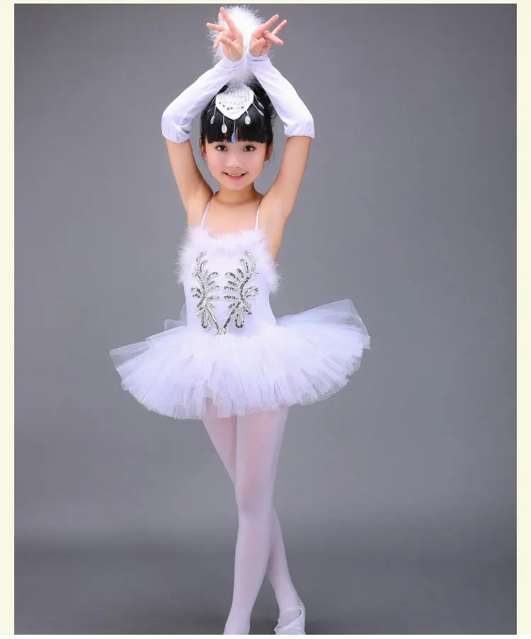 Professionele White Swan Lake Ballet Tutu Kostuum Meisjes Kinderen Ballerina Jurk Kinderen Ballet Jurk Dancewear Dans Jurk Voor Gir