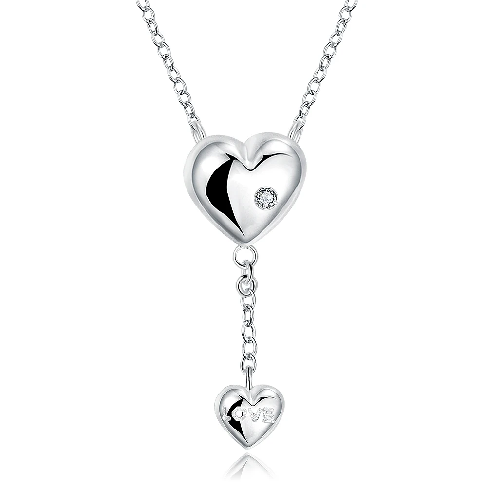 Newest Created Top Quality 925 Sterling Silver Pendant Necklace 18 Inches Fine Jewelry For Women On Sale Wholesale Price